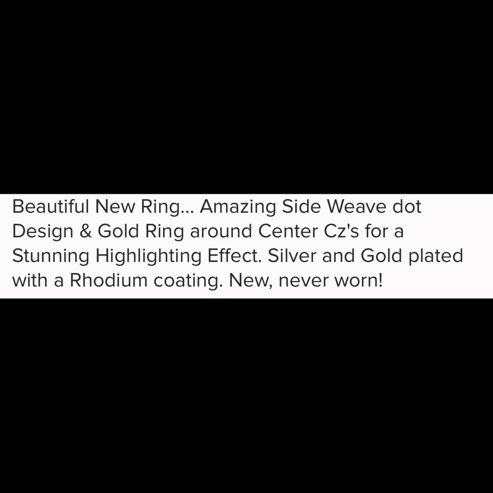 ❄️New❄️Silver Pave Ring - Picture 4 of 8